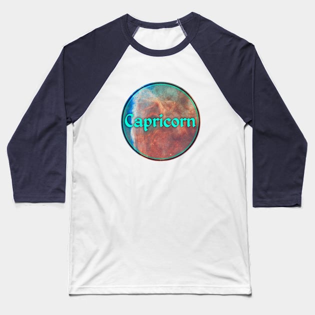 Capricorn Baseball T-Shirt by SkyRay